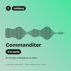 Visuel du balado JobStory pour les formules de commandite à la carte